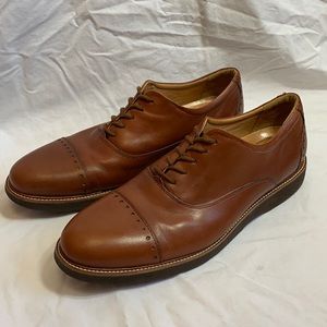 Samuel Hubbard Leather Oxford Shoes with Toe Cap